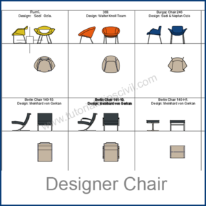 DESIGNER CHAIRS CAD BLOCKS