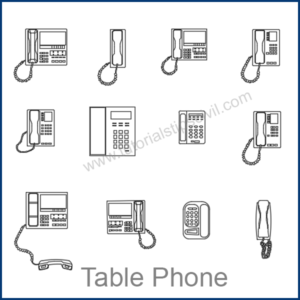 TABLE PHONE CAD BLOCKS