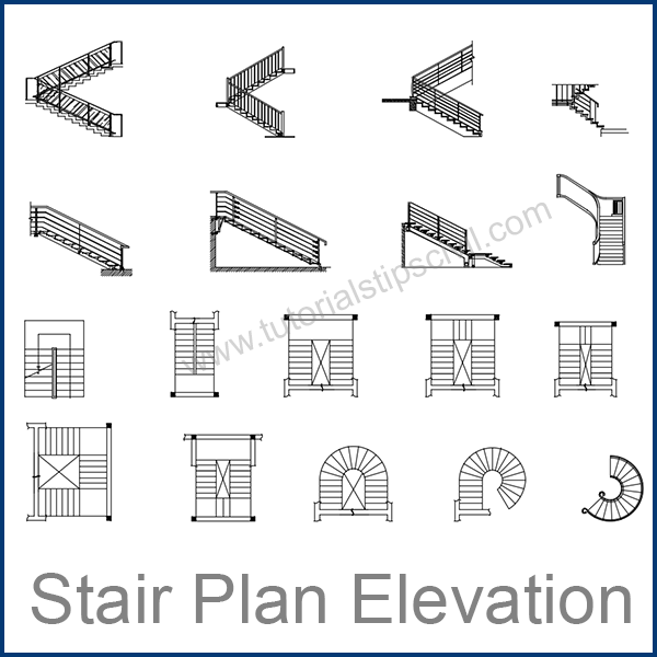stair plan elevation